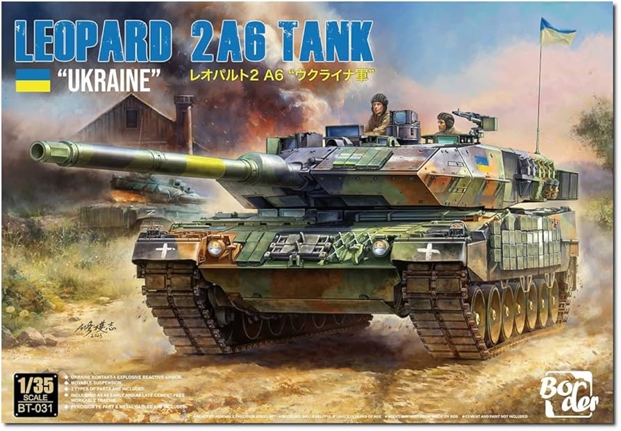 Border Model 1/35 Leopard 2A6 "UKRAINE" Plastic Model Kit