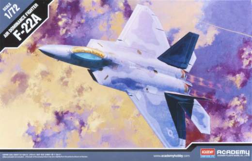 Academy 1/72 F-22A Air Dominance Fighter Raptor Plastic Model Kit