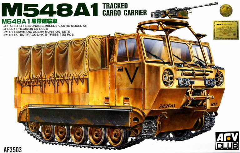 AFV Club 1/35 M548A1 Tracked Cargo Carrier *Aus Decals* Plastic Model Kit