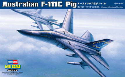 HobbyBoss 1/48 Australian F-111C Pig Plastic Model Kit *Aus Decal*