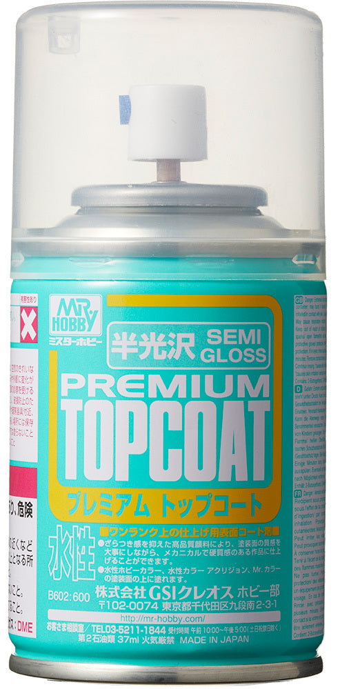 Mr Premium Topcoat Semi Gloss Spray