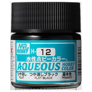 Mr Hobby Aqueous - 12 Flat Black