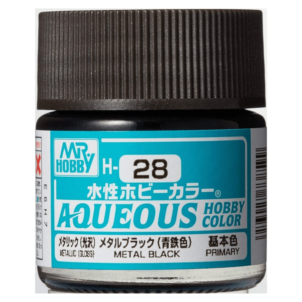 Mr Hobby Aqueous Metallic Metal Black