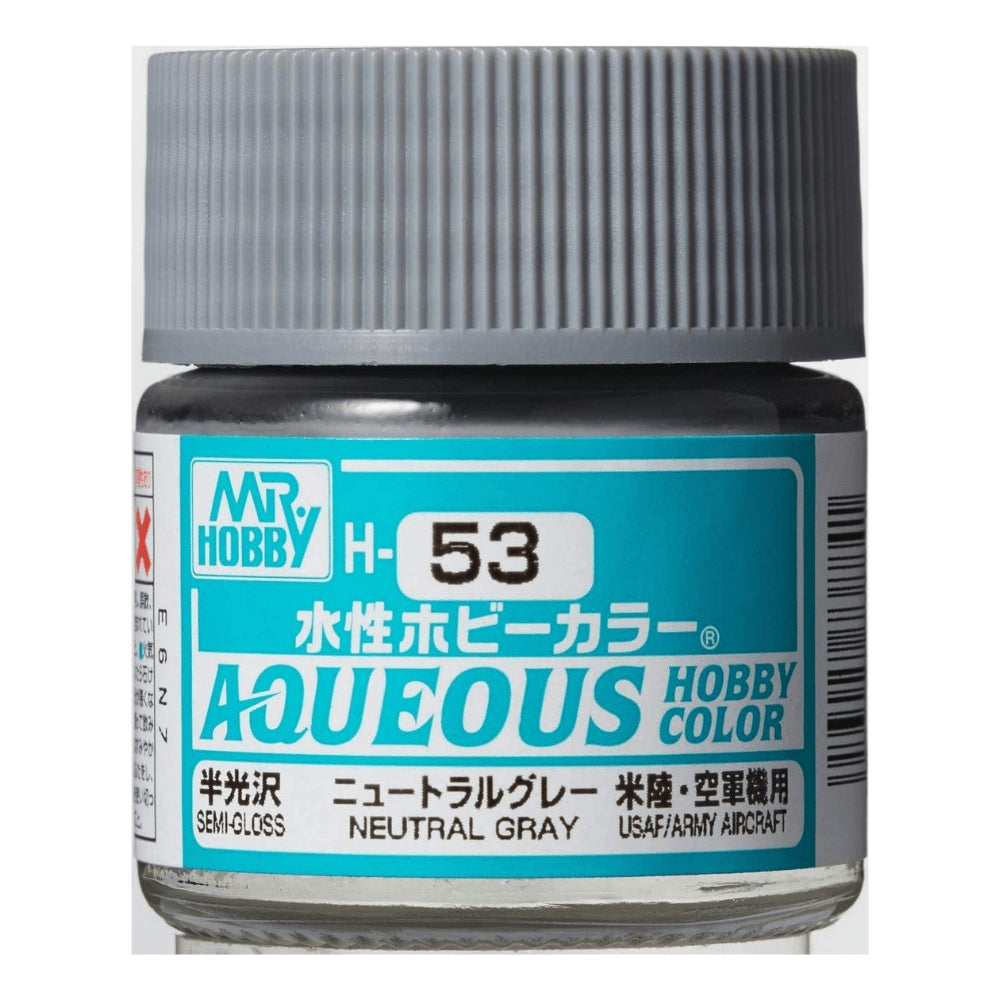Mr Hobby Aqueous - 53 Semi Gloss Neutral Grey