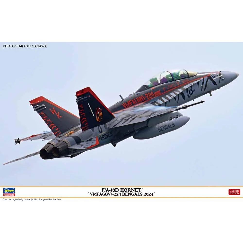 Hasegawa 1/48 F/A-18D Hornet "VMFA(AW)-224 Bengals 2024"