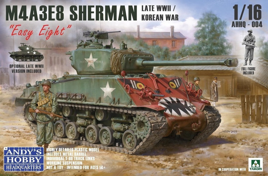 Andy's Hobby HQ 1/16 M4A3E8 Late War/Korean War