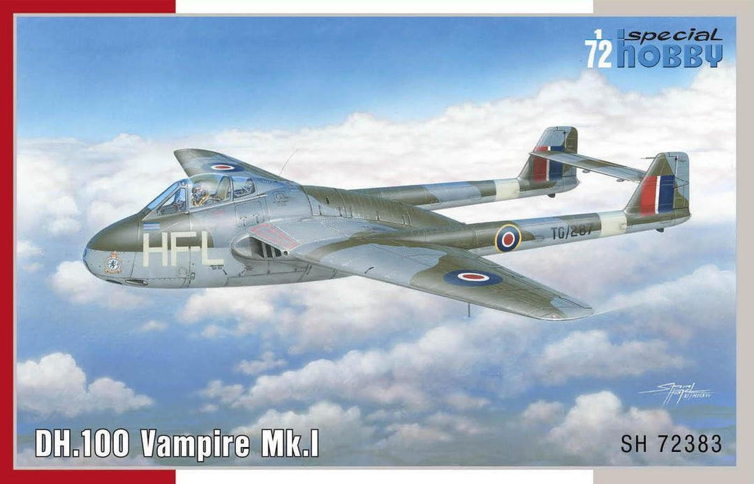 Special Hobby 1/72 DH.100 Vampire Mk.I Plastic Model Kit *Aus Decals*