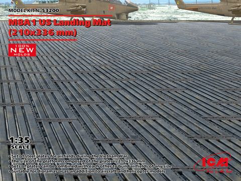ICM 1/35 M8A1 US Landing Mat (210x336mm)