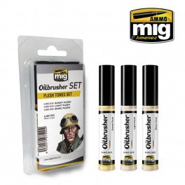 Ammo by MIG Oilbrushers Flesh Tones Set