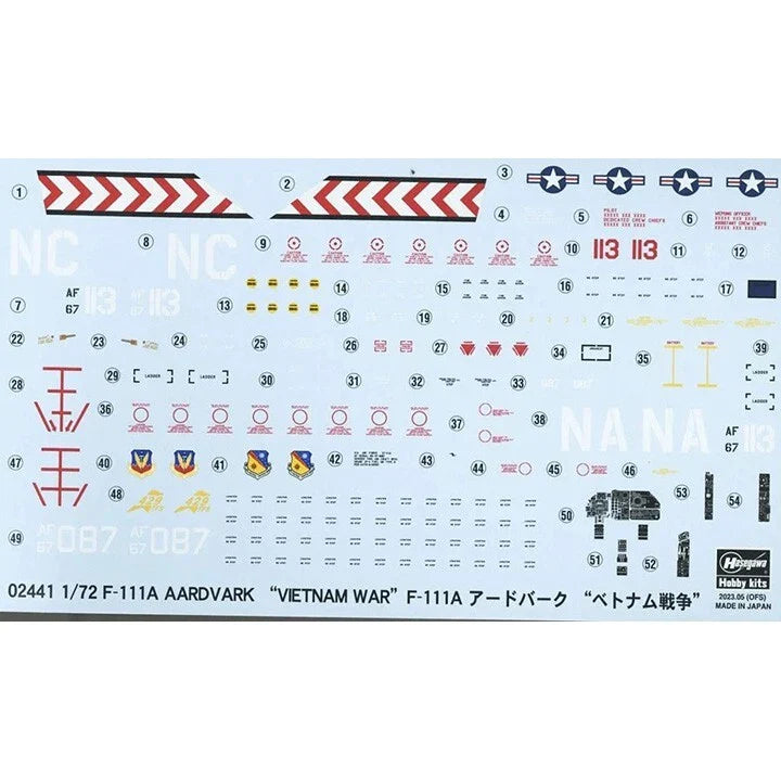 Hasegawa 1/72 F-111A Aardvark "Vietnam War"