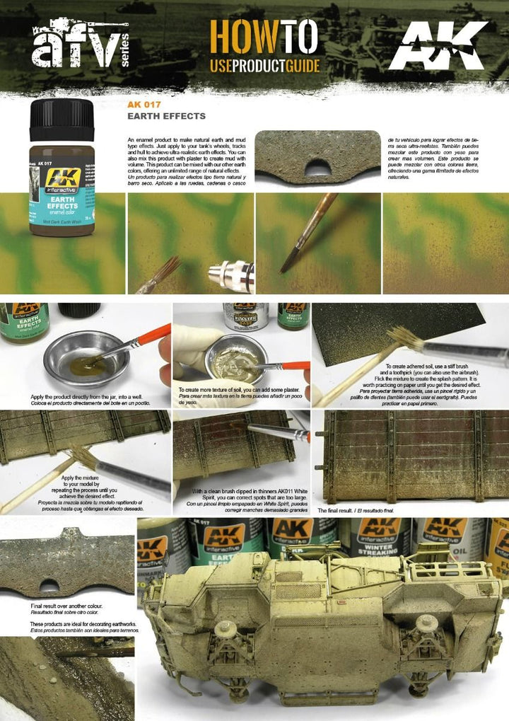 AK Interactive Weathering Products - Earth Effects