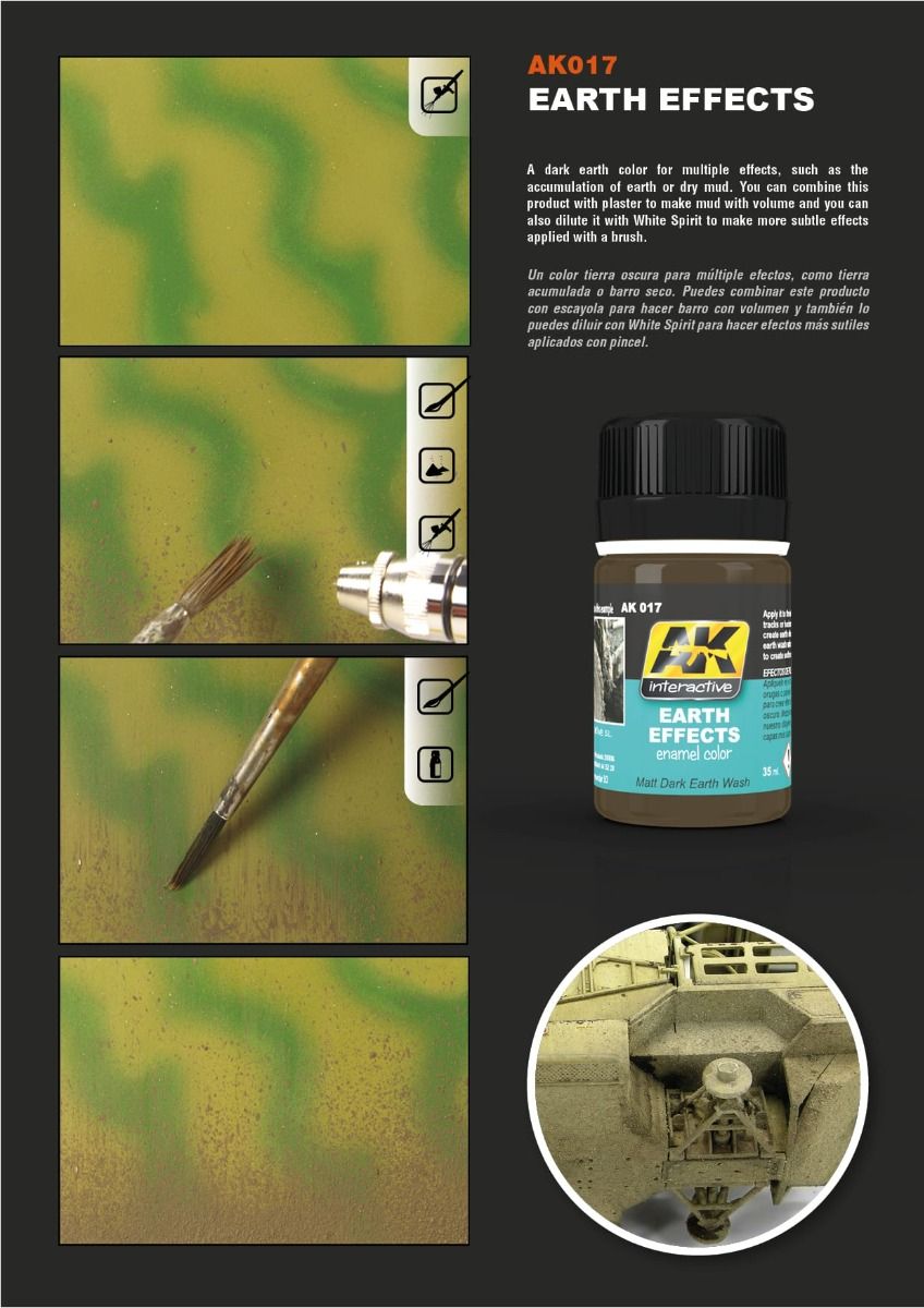 AK Interactive Weathering Products - Earth Effects