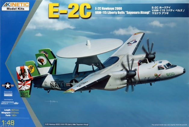 Kinetic 1/48 E-2C Hawkeye 2000 VAW-115 Liberty Bells Sayonara Atsugi