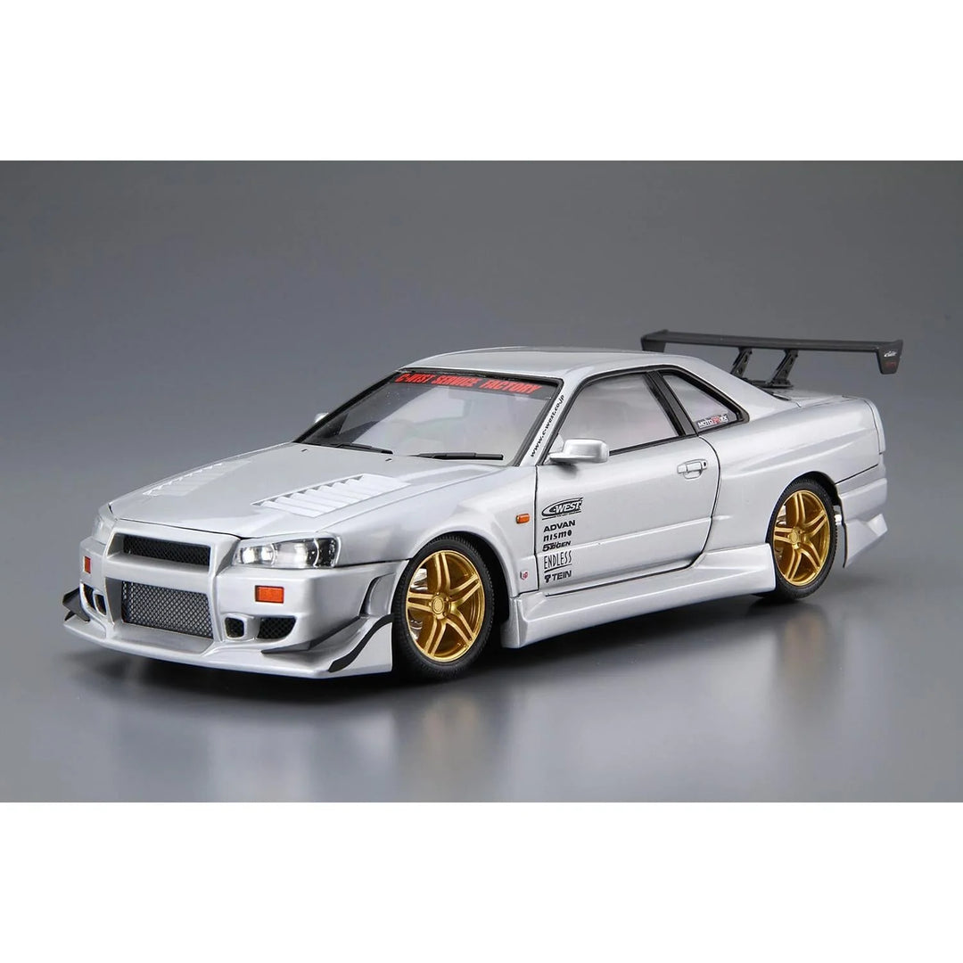 Aoshima 1/24 C-WEST BNR34 Skyline GT-R '02 (Nissan)