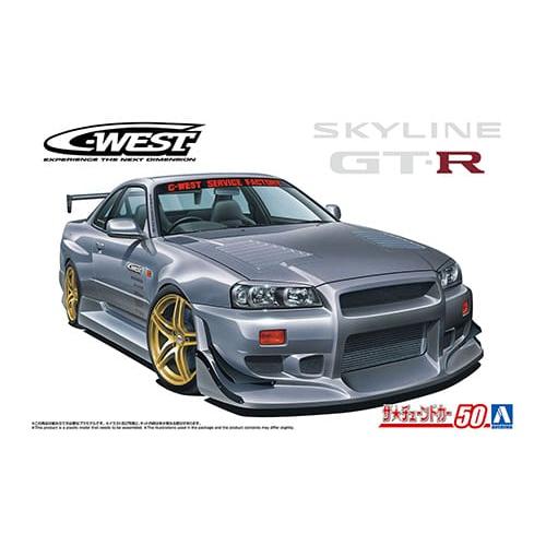 Aoshima 1/24 C-WEST BNR34 Skyline GT-R '02 (Nissan)