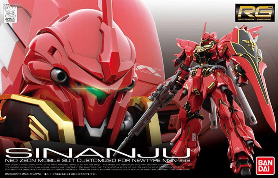 Bandai RG 1/144 MSN-06S Sinanju Gundam