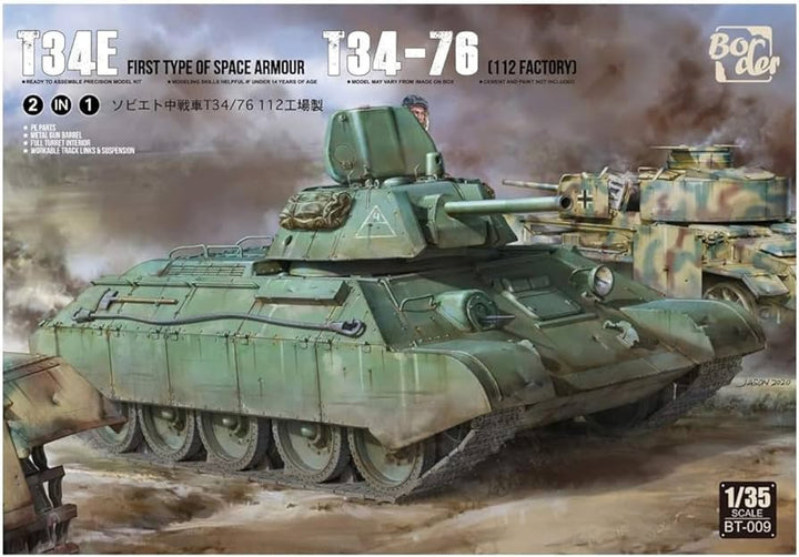 Border Model 1/35 T-34 Screened (Type 1) Plastic Model Kit