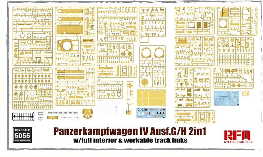 Ryefield 1/35 Pz.kpfw.IV Ausf.G/H 2in1 with full interior