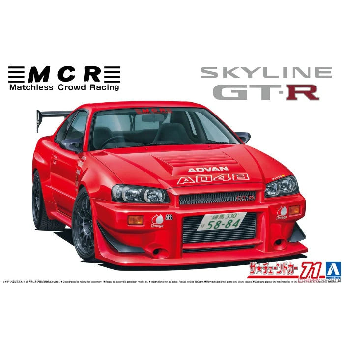 Aoshima 1/24 MCR BNR34 Skyline GTR 02 Nissan