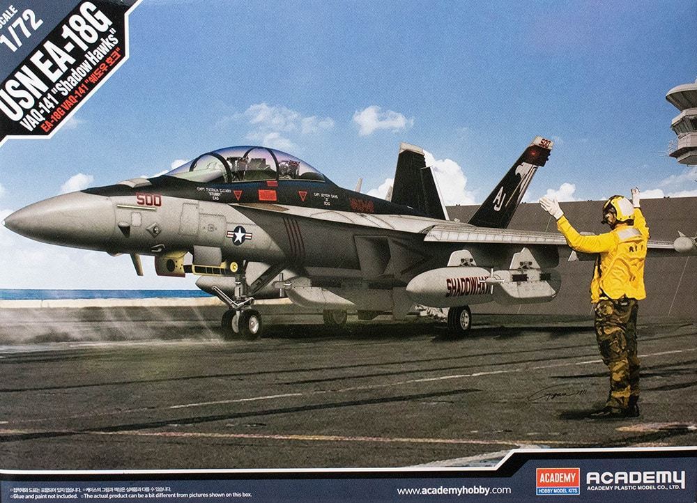 Academy 1/72 EA-18G "VAQ-141 Shadowhawks" *Aus Decals* Plastic Model Kit