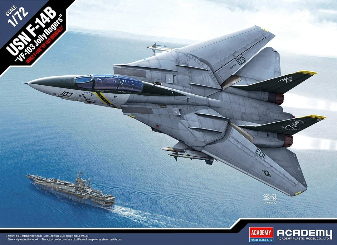 Academy 1/72 USN F-14B "VF-103 Jolly Rogers" Plastic Model Kit