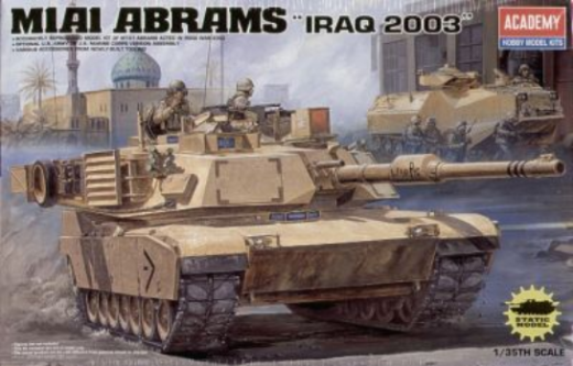 Academy 1/35 M1A1 Abrams "Iraq 2003" Plastic Model Kit *Aus Decals*