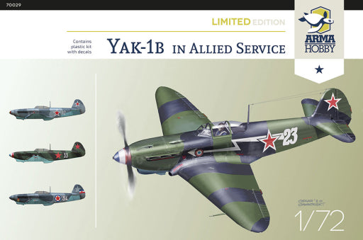 Arma Hobby 1/72 Yak-1b Allied Fighter Limited Edition Plastic Model Kit