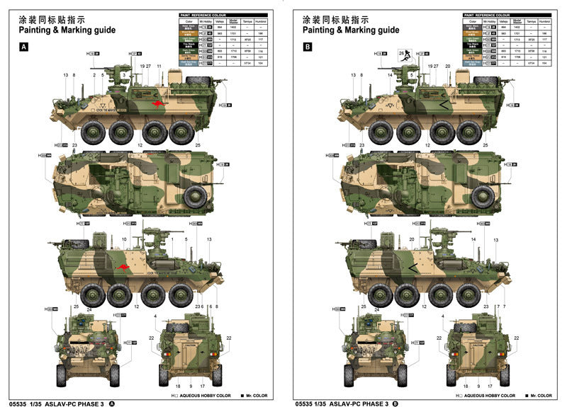 Trumpeter 1/35 ASLAV-PC PHASE 3 Plastic Model Kit *Aus Decals*