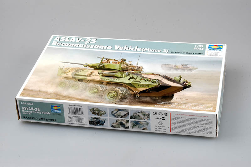 Trumpeter 1/35 ASLAV-25(Reconnaissance) Plastic Model Kit *Aust Decals*