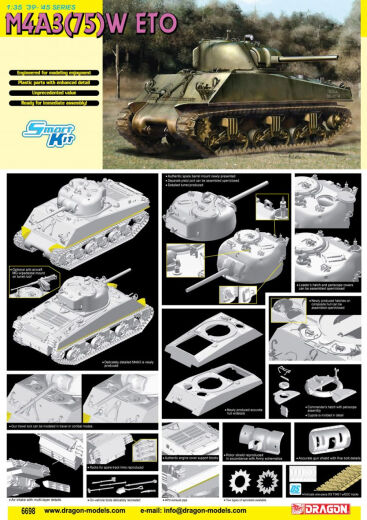 Dragon 1/35 M4A3 75(W) ETO (Smart Kit)