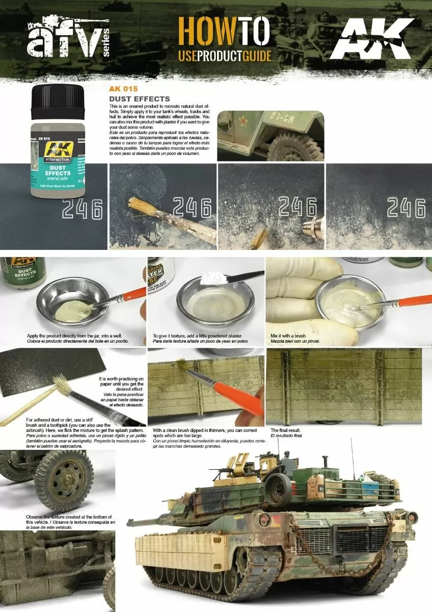 AK Interactive Weathering Products - Dust Effects