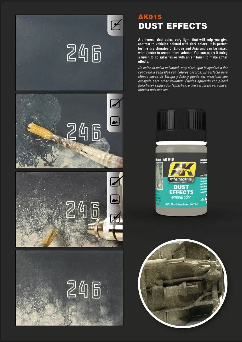 AK Interactive Weathering Products - Dust Effects