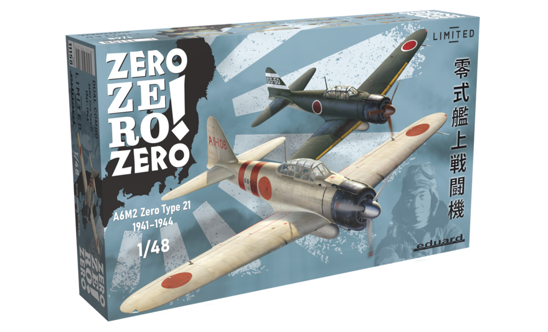 Eduard 1/48 Zero Zero Zero! Dual Combo A6M2 Type 21 Plastic Model Kit