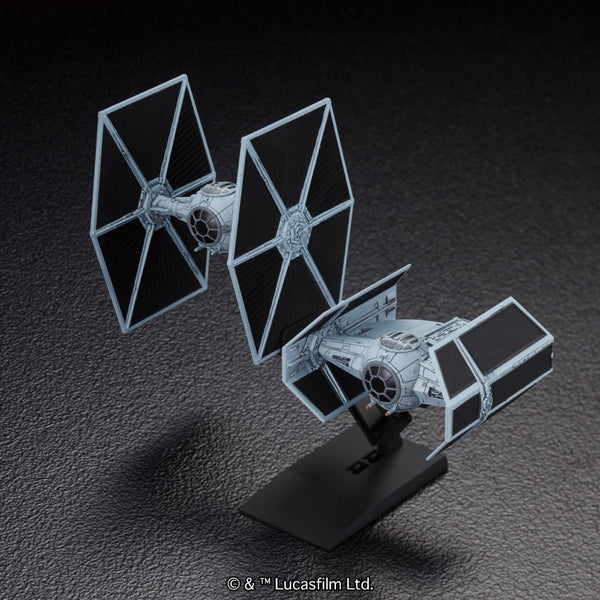 Bandai Star Wars Vehicle Model 007 TIE Advanced x 1 & Fighter Set