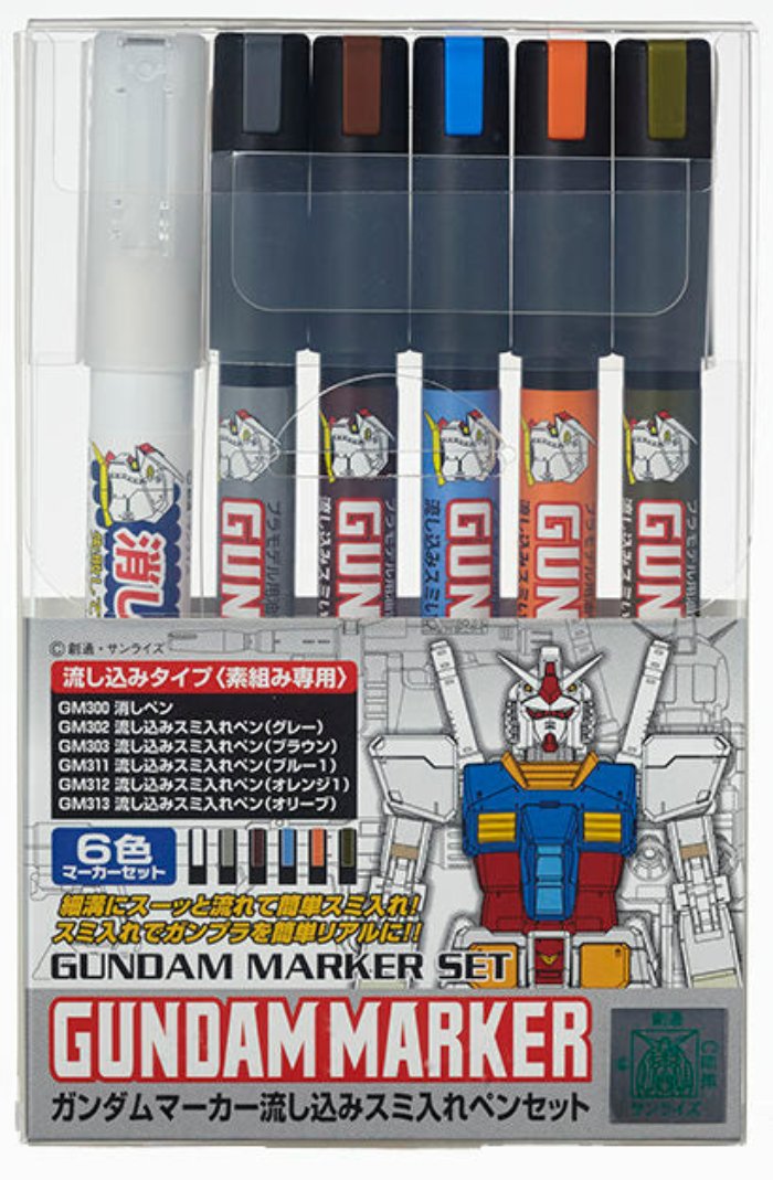 Gundam Marker - Gundam Pouring Inking Pen Set