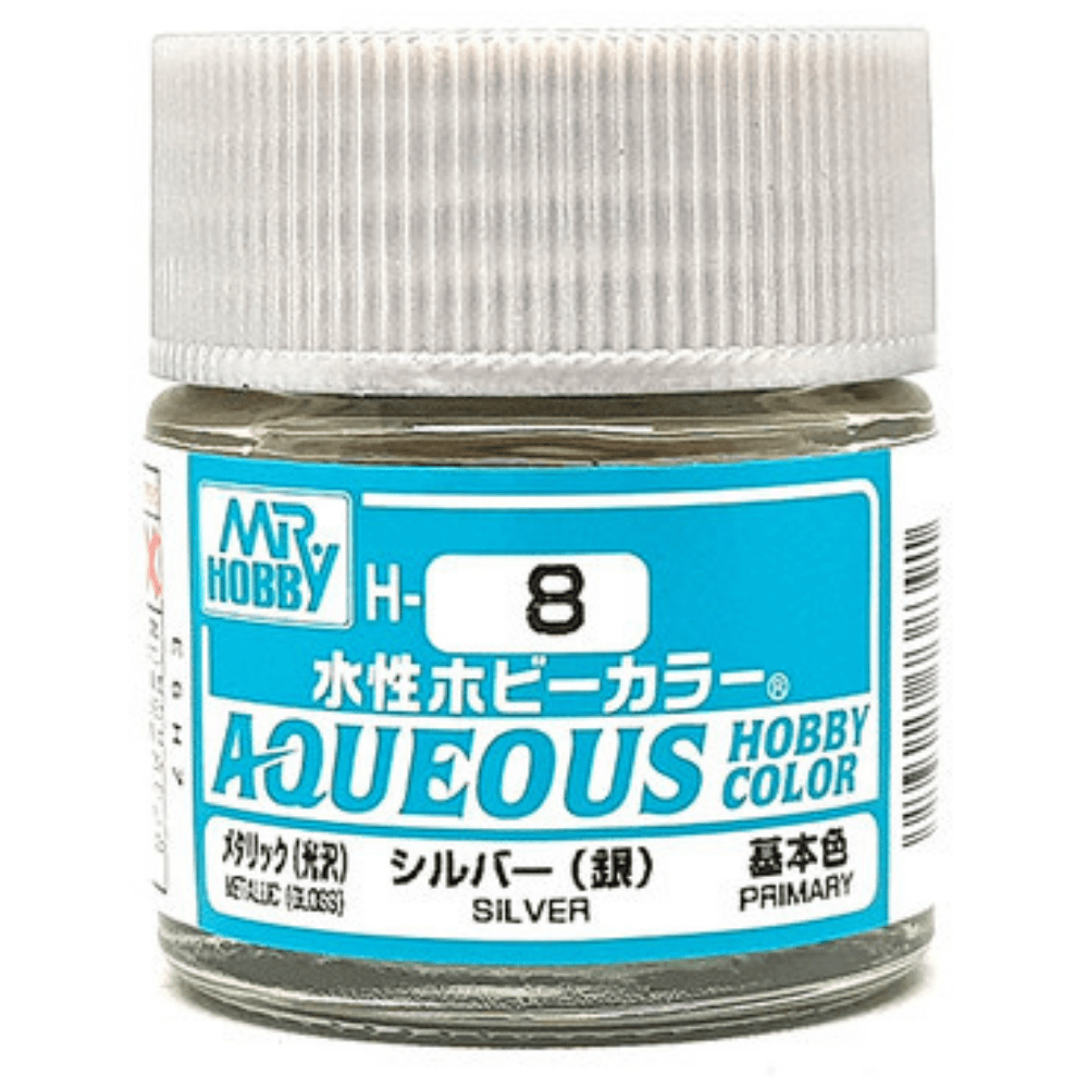 Mr Hobby Aqueous - 8 Metallic Silver