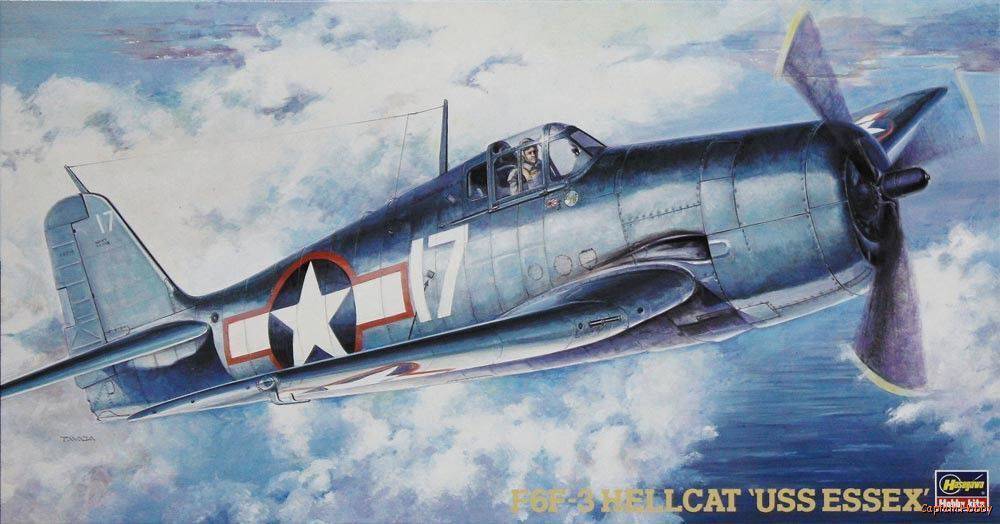 Hasegawa 1/48 F6F-3 Hellcat "USS Essex"