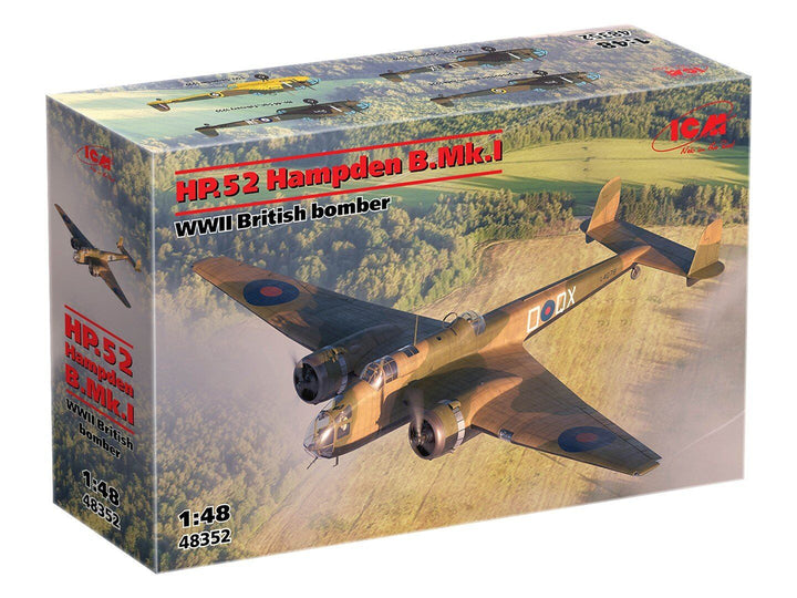 ICM 1/48 HP.52 Hampden B.Mk.I WWII British Bomber Plastic Model Kit