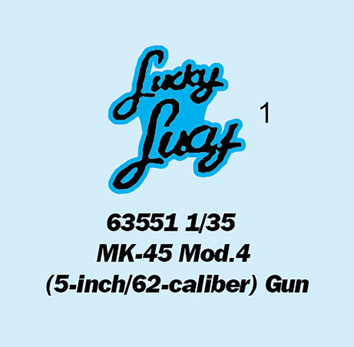 I Love Kit 1/35 MK-45 Mod.4 (5-inch/62-caliber) Gun *Aus Service* Plastic Model Kit