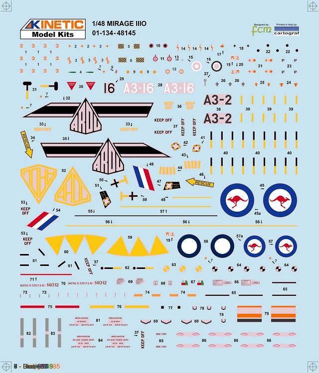 Kinetic 1/48 Mirage IIIO Royal Australian Air Force ARDU