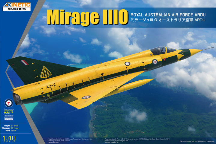 Kinetic 1/48 Mirage IIIO Royal Australian Air Force ARDU