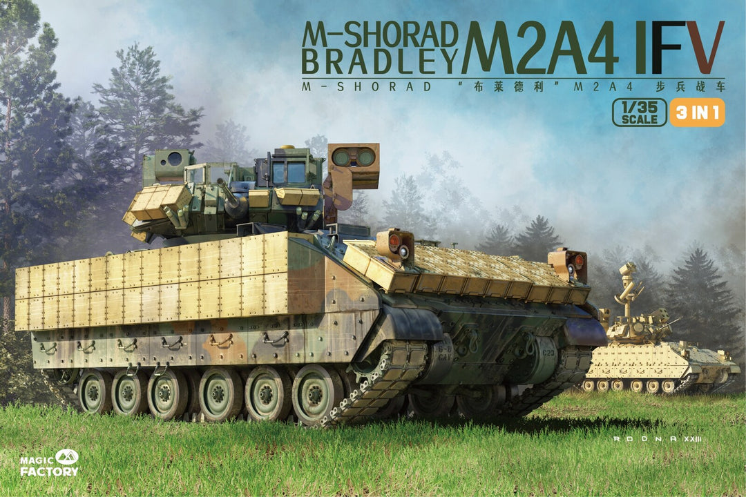 Magic Factory 1/35 M-Shorad M2A4 Bradley Plastic Model Kit