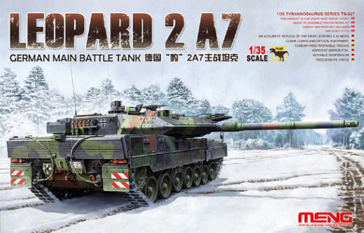 Meng 1/35 German Main Battle Tank Leopard 2 A7 Plastic Model Kit