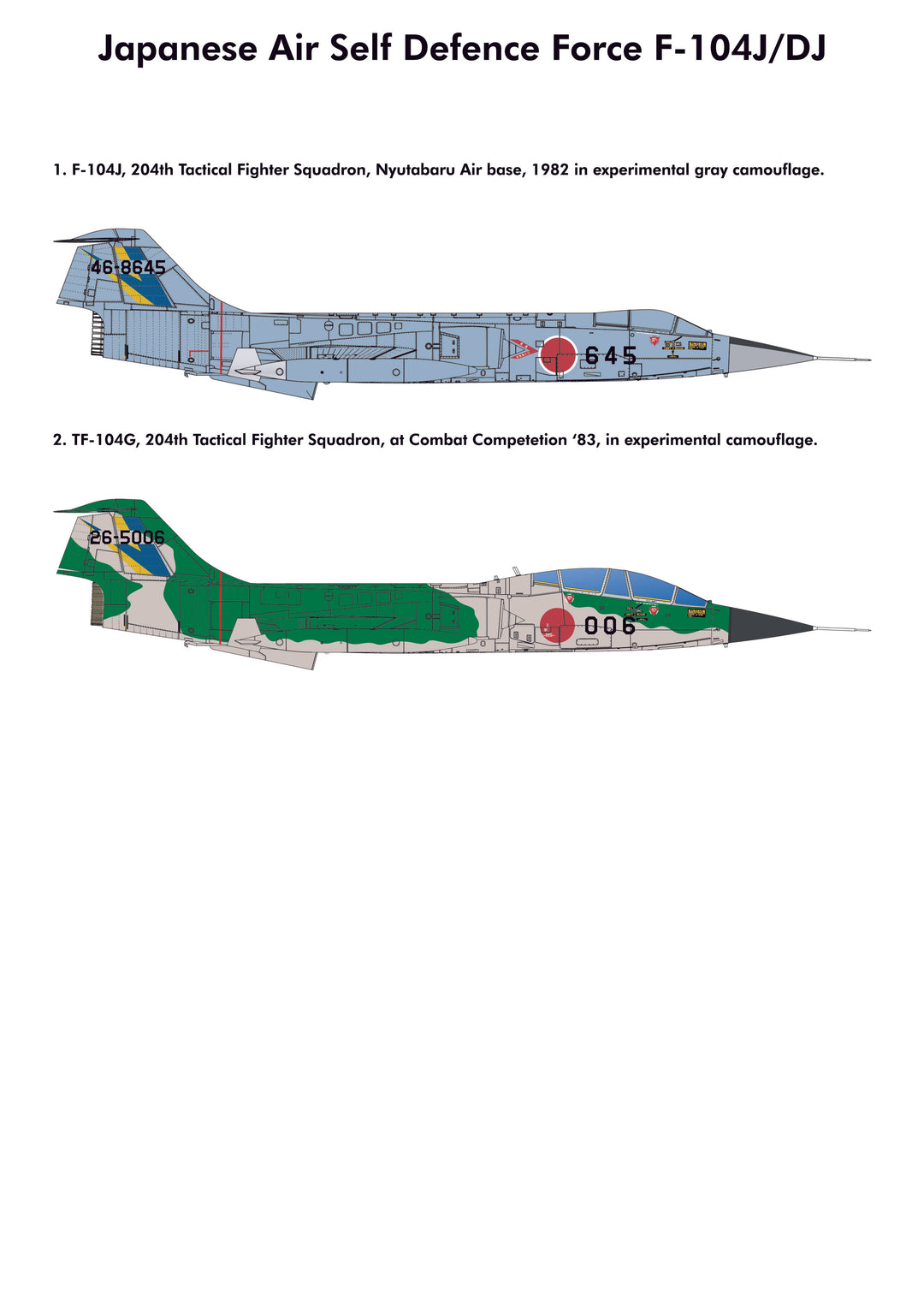 Kinetic 1/48 F-104DJ / F-104J JASDF Starfighter (2 in 1)