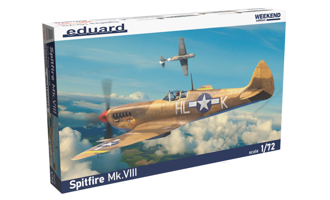 Eduard 1/72 Spitfire Mk.VIII Plastic Model Kit *Aust Decals*