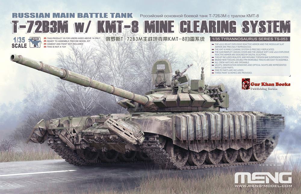 Meng 1/35 Russian MBT T-72B3M w/ KMT-8 Mine Clearing System