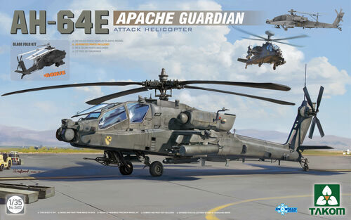 Takom 1/35 AH-64E Apache Guardian Attack Helicopter Plastic Model Kit *Aus Decals*