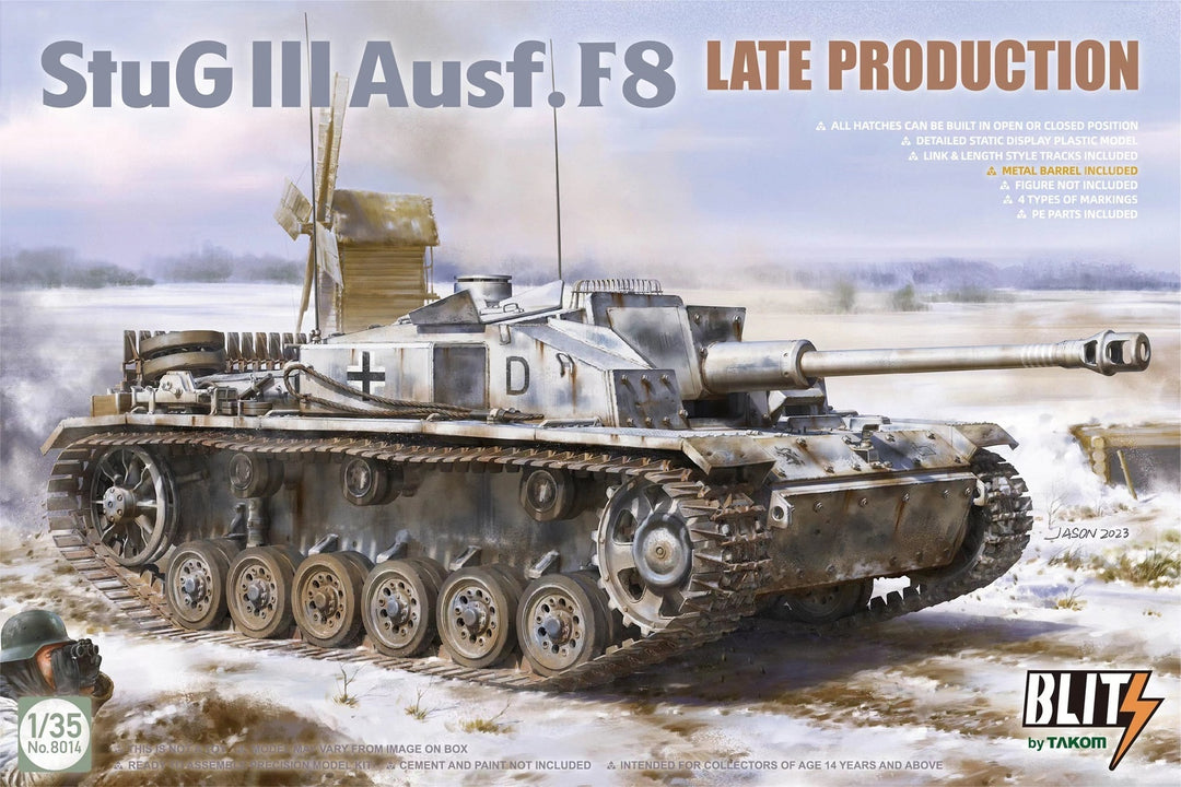 Takom 1/35 StuG III Ausf.F8 Late Prodution Plastic Model Kit