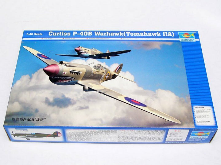 Trumpeter 1/48 Curtiss P-40B Warhawk *Aus Service* Plastic Model Kit