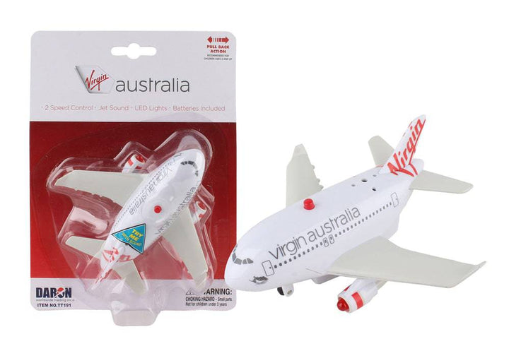 Daron Virgin Australia Pullback Plane w/ Lights & Sound
